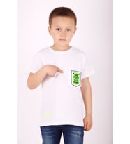 Toontoy Erkek Çocuk Cep Armalı Tişört (Beyaz)