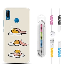 Huawei P20 Lite Mate 10 20 Lite Pro P40 Lite KılıfKablo Koruma Spiral Silikon Sweety Egg 1322