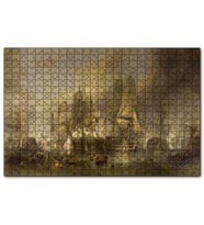 Cakapuzzle Deniz Savaşında Kalyonlar  Puzzle Yapboz MDF (Ahşap) (120 Parça)