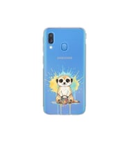 Samsung Galaxy A40 ile Uyumlu Splash Mirket Tasarımlı Şeffaf Silikon Kılıf