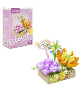 Boutique Sukulent Karışımı Yapım Blokları (295 Parça) KOCO Botanik Hobi Seti