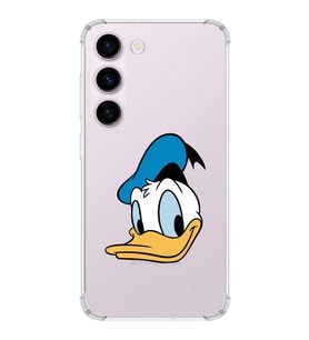 Samsung Galaxy S23  Köşe Korumalı Antişok Kapak Donald Duck Tasarımlı Şeffaf  Kılıf