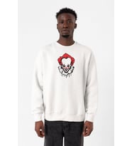 Pennywise Face Beyaz Erkek 2ip Sweatshirt