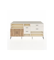 Kronos Konsol 5 Raflı 4 Çekmeceli 2 Kapaklı 220x59x99 Aytaşı-Çam/Aytaşı