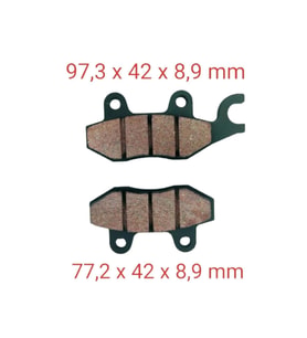 Tvs Apache Rtr 180 Ön Fren Disk Balatası Çengelli 9 Mm Fa197