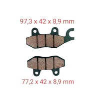Tvs Apache Rtr 180 Ön Fren Disk Balatası Çengelli 9 Mm Fa197