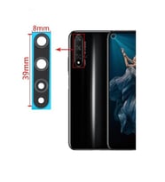 Huawei Uyumlu Nova 5T Arka Kamera Camı Lens Yapışkanlı