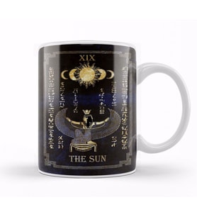 Tarot Quot The Sun Quot Goddess Isis Black Version Kupa Bardak Porselen