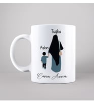 Canım Annem Anne & Kız Tasarımlı Kupa Kişiye Özel