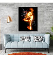 Alev (Flames) Temalı Kanvas Tablo
