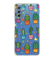 PrintiFy Samsung Galaxy M52 ile Uyumlu 1mm Slim Fit Water Color 4 Baskılı Şeffaf  Kılıf