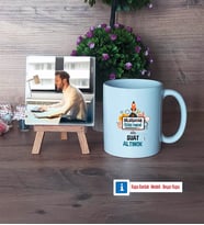 Bilgisayar Öğretmeni Fotoğraflı Dekoratif Taş, Kupa Bardak Beyaz Hediye Öğretmenler Günü Hediyesi (Model 1)