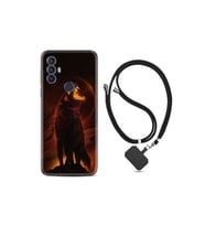 Tcl 30 Se Kılıf Excode Ipli Boyun Askılı Desenli Silikon Fire Wolf 1602