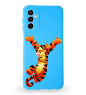 Samsung Galaxy A04s Uyumlu Lansman Kılıf Altı Kapalı İçi Kadife  Tiger Tasarımlı  Kapak (Şeffaf)