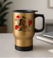 BK Gift Kişiye Özel İsimli Fotoğraflı Kulplu Çelik Bardak Termos Mug 450ml-1, Sevgiliye Hediye, Arkadaşa Hediye, Eşe Hediye