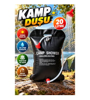 20 Litre Solar Kamp Duşu – Güneş Enerjili Portatif PVC Dış Mekan Duş Sistemi