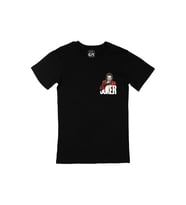 Joker Cep Logo Tasarımlı Siyah Tişört