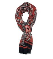 Cherry Style Kırmızı İtalyan Modal Kaşkol MDL39