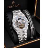 Ferrucci Otomatik Ve Kurmalı Güneş Ve Mehtap Kadranlı 2 Yıl Garantili Erkek Kol Saati BFC.M3558.S5