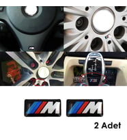 Bmw M Logo Arma Vites Konsol Jant Direksiyon Damla Etiket 2 Adet