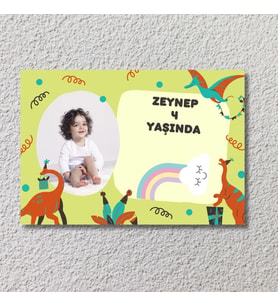 Çocuklara Özel Resimli Doğum Günü Duvar Posteri 3655