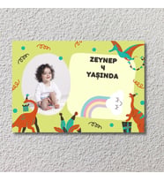 Çocuklara Özel Resimli Doğum Günü Duvar Posteri  3655