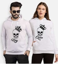 Tshirthane King Queen Kurukafa Sevgili Kombinleri Kapüşonlu Kombini (Tek Ürün Fiyatıdır.)