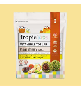 Vitaminli Kids Meyve Topları - Antep Fıstığı Kaplı & Fındık Ezmeli 80 gr