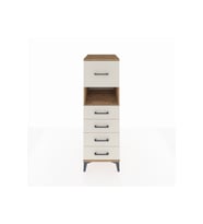 Kronos Dolap Tek Raflı 5 Çekmeceli 44x59x134 Çam-Aytaşı