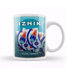 iznik Çinileri Kupa Bardak Porselen