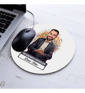 Kişiye Özel Hediye Karikatürlü En Başarılı Erkek Antrenör Mousepad