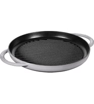 Staub Grill Pans Çift Kulplu Döküm Izgara Tava, Gri (Çok Renkli)