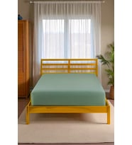 %100 PAMUKLU TEK VEYA ÇİFT KİŞİLİK LASTİKLİ ÇARŞAF (FİTTED JERSEY/PENYE ÇARŞAF) (Yeşil)