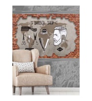 BERBER DUVAR KAĞIDI,BERBER MALZEMELERİ DUVAR KAĞIDI,TEKSTİL DUVAR KAĞIDI,POSTER DUVAR KAĞIDI (Çok Renkli)