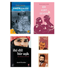 Bir Kürt Sevdim - Dımdım Kalesi - İki Dil Bir Aşk - Azad Penaber Özel Seti (3 KİTAP - 2 NOT DEFTERİ) (Renksiz)
