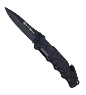 Smith Wesson® Border Guard Drop Point Black Katlanır Çakı SWBG1