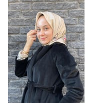 Açık Krem İpekevi İpek Eşarp 1255