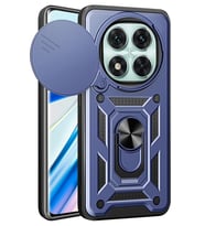 Newface Xiaomi Redmi Note 14 Pro 4G Kılıf Pars Lens Yüzüklü Silikon - Lacivert