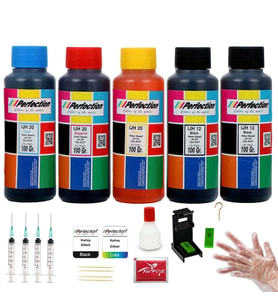 Perfection Canon Pixma E414-E474 Yazıcı Uyumlu Kartuş Dolum Seti 5 x 100 ML (Kırmızı)