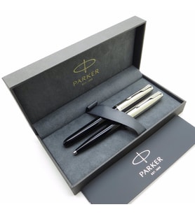 Parker Retro 51 Siyah Dolma Kalem + Tükenmez Kalem Set  İsme Özel Kalem  Hediyelik Kalem