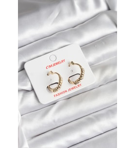 14K Gold Renk Kaplama CM Kadın Küpe - TJ-BKP11415