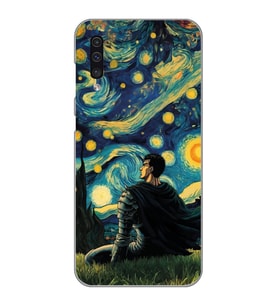 Samsung Galaxy A50 - A30S Uyumlu Berserk The Starry Night Tasarımlı Şeffaf Telefon Kılıfı