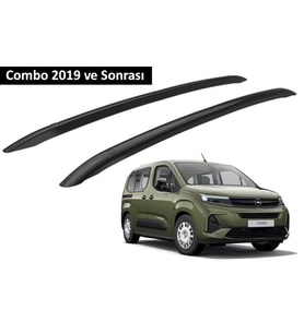 Opel Combo 2019 ve Sonrası Orjinal Tip OEM Tavan Çıtası (Siyah Renk)