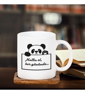 Panda Tasarımlı Kupa / Sözlü Kupa