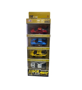 1/64 Ölçek 4 Lü Çekbırak Metal Araçlar 6670