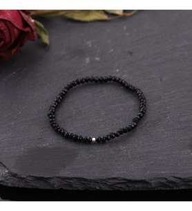 Minimal Siyah Onix Unisex Bileklik