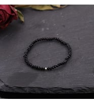 Minimal Siyah Onix Unisex Bileklik