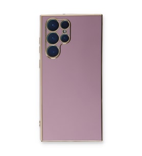Microsonic Samsung Galaxy S22 Ultra Kılıf Olive Plated Lila