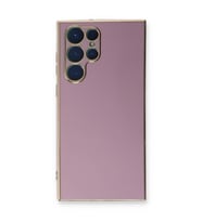 Microsonic Samsung Galaxy S22 Ultra Kılıf Olive Plated Lila