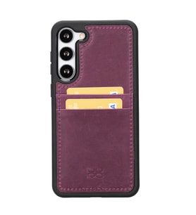 Bouletta Samsung Galaxy S23 Plus Uyumlu Deri Arka Kapak FXCP CZ7 (Mor)